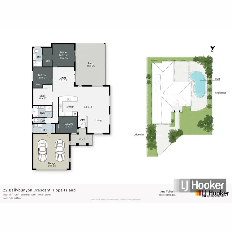 Floorplan of Homely house listing, 22 Ballybunyon Crescent, Hope Island QLD 4212