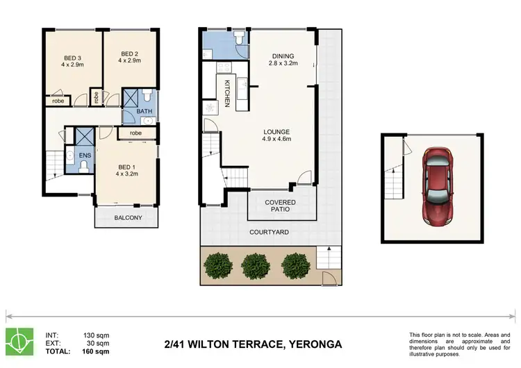 Floorplan of Homely townhouse listing, 2/41 Wilton Terrace, Yeronga QLD 4104