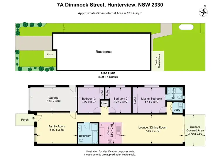 Floorplan of Homely semi-detached listing, 7 A Dimmock Street, Singleton NSW 2330