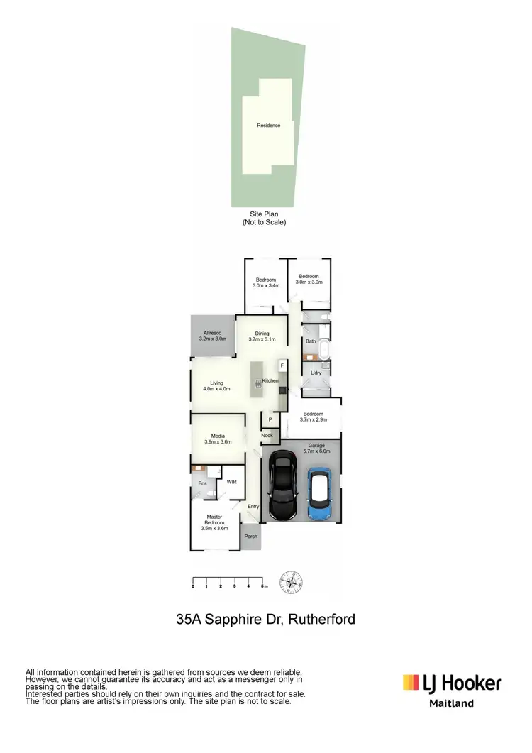 Floorplan of Homely house listing, 35A Sapphire Drive, Rutherford NSW 2320