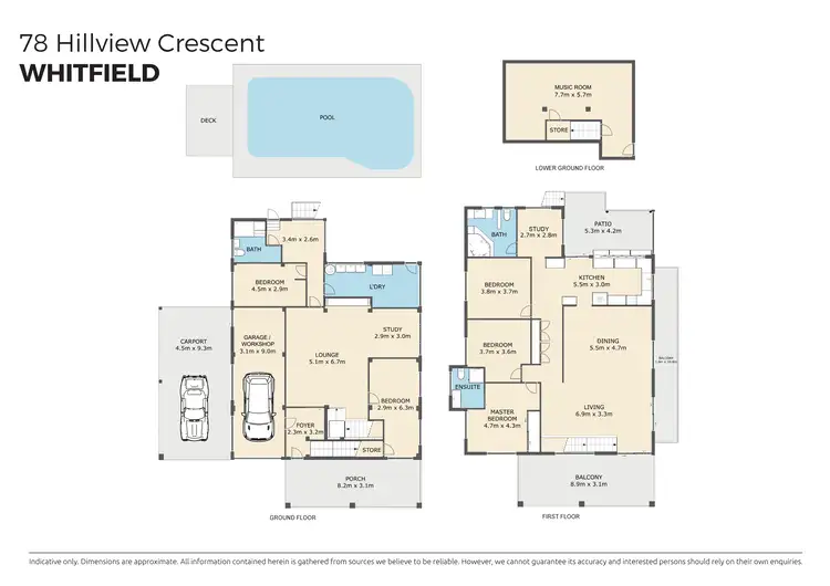 Floorplan of Homely house listing, 78 Hillview Crescent, Whitfield QLD 4870