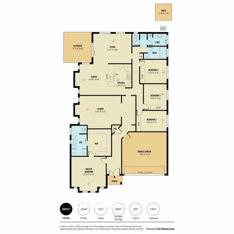 Floorplan of Homely house listing, 6 Chelsea Court, Munno Para West SA 5115