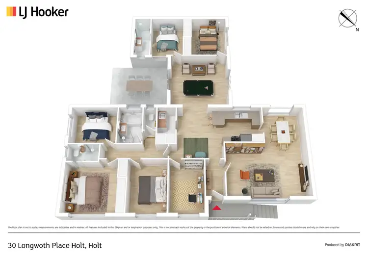 Floorplan of Homely house listing, 30 Longworth Place, Holt ACT 2615