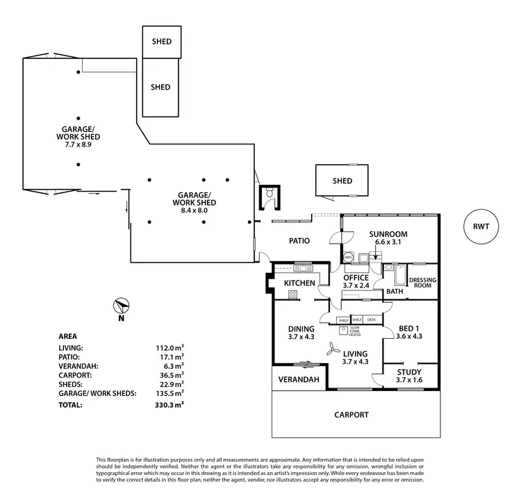 Floorplan of Homely house listing, 2369 Mount Barker Road, Totness SA 5250