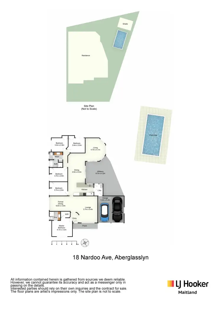 Floorplan of Homely house listing, 18 Nardoo Avenue, Aberglasslyn NSW 2320