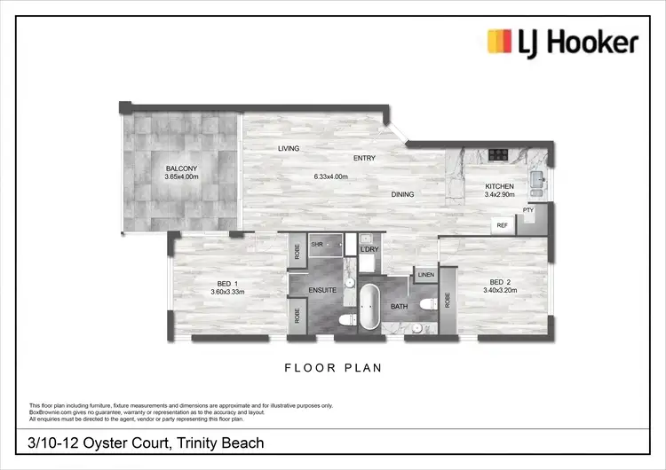 Floorplan of Homely unit listing, 3/10-12 Oyster Court, Trinity Beach QLD 4879