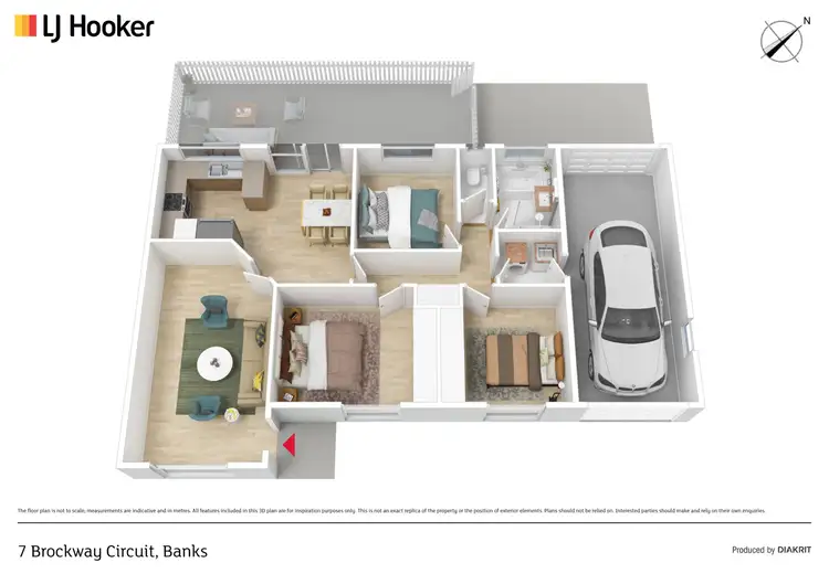 Floorplan of Homely house listing, 7 Brockway Circuit, Banks ACT 2906
