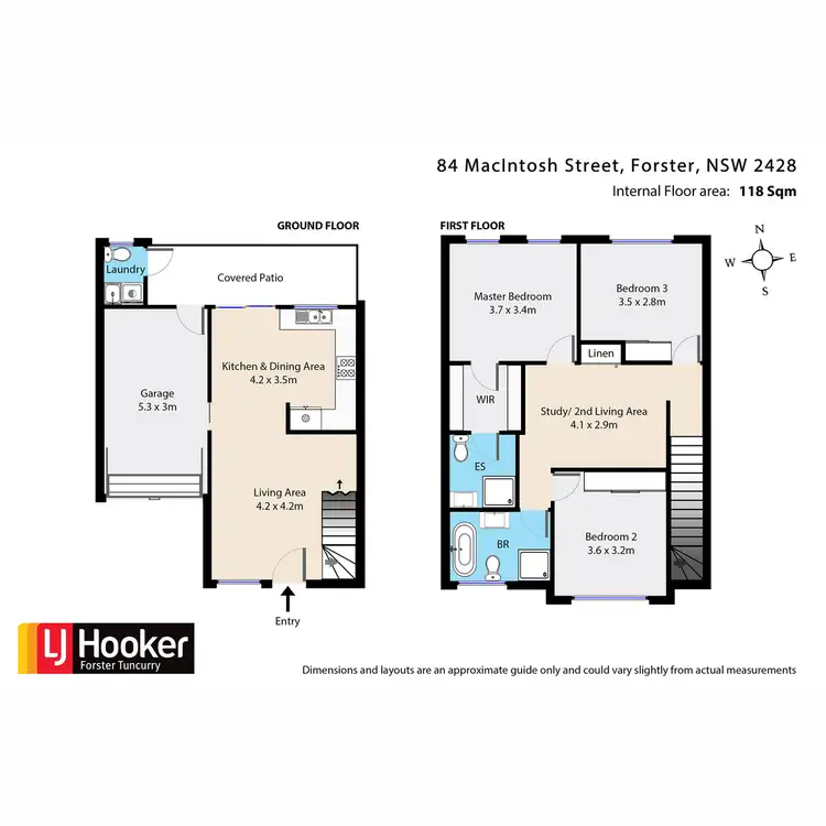 Floorplan of Homely townhouse listing, 2/84 Macintosh Street, Forster NSW 2428