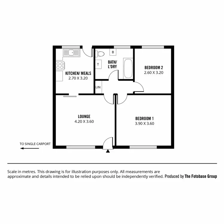 Floorplan of Homely unit listing, 3/32 North Street, Hectorville SA 5073