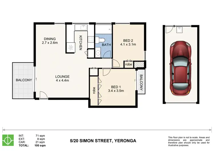 Floorplan of Homely unit listing, 5/20 Simon Street, Yeronga QLD 4104