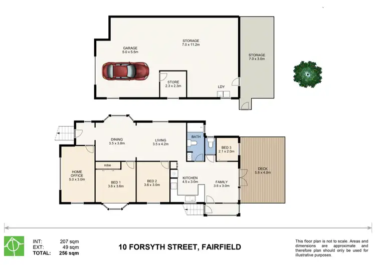 Floorplan of Homely house listing, 10 Forsyth Street, Fairfield QLD 4103