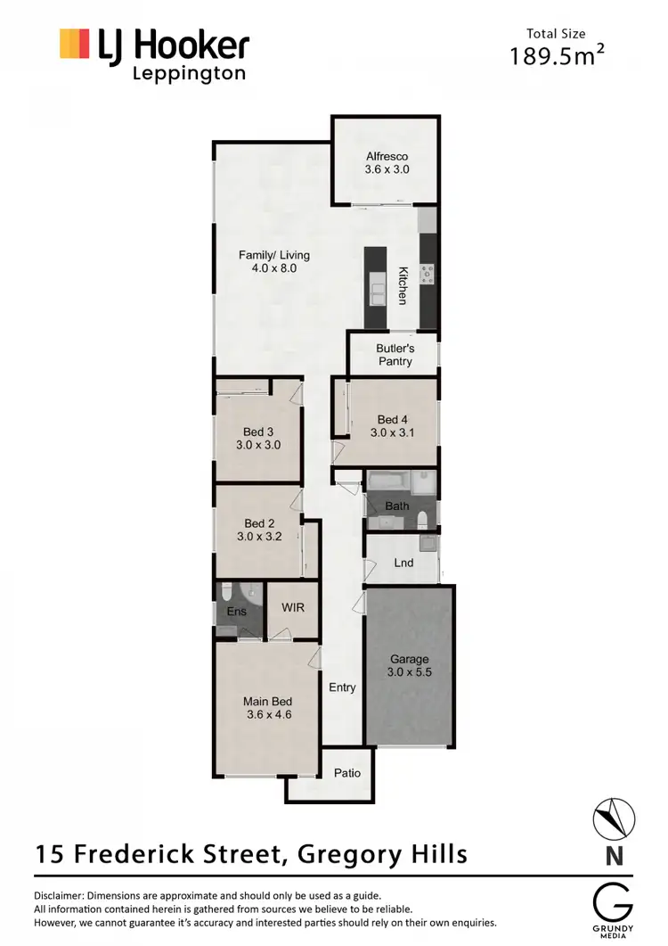Floorplan of Homely house listing, 15 Frederick Street, Gregory Hills NSW 2557