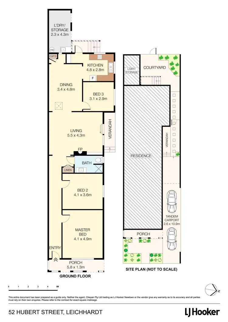 Floorplan of Homely house listing, 52 Hubert Street, Leichhardt NSW 2040