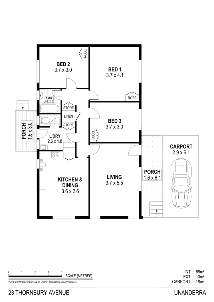 Floorplan of Homely house listing, 23 Thornbury Ave, Unanderra NSW 2526