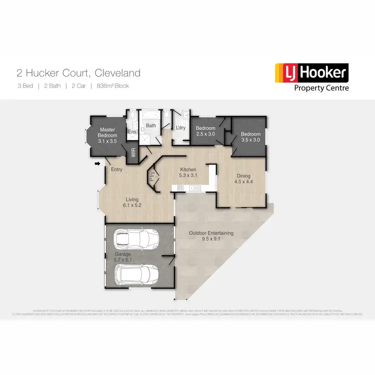 Floorplan of Homely house listing, 2 Hucker Court, Cleveland QLD 4163