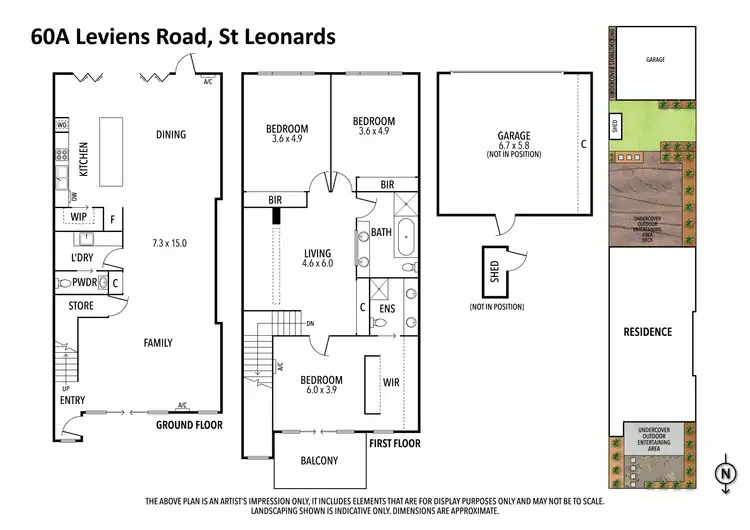 Floorplan of Homely house listing, 60A Leviens Road, St Leonards VIC 3223