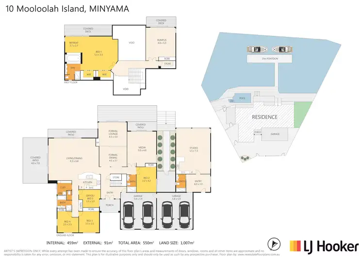 Floorplan of Homely house listing, 10 Mooloolah Island, Minyama QLD 4575
