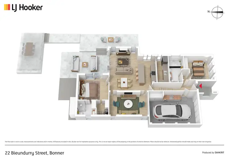 Floorplan of Homely house listing, 22 Bieundurry Street, Bonner ACT 2914