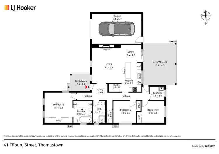 Floorplan of Homely house listing, 41 Tilbury Street, Thomastown VIC 3074