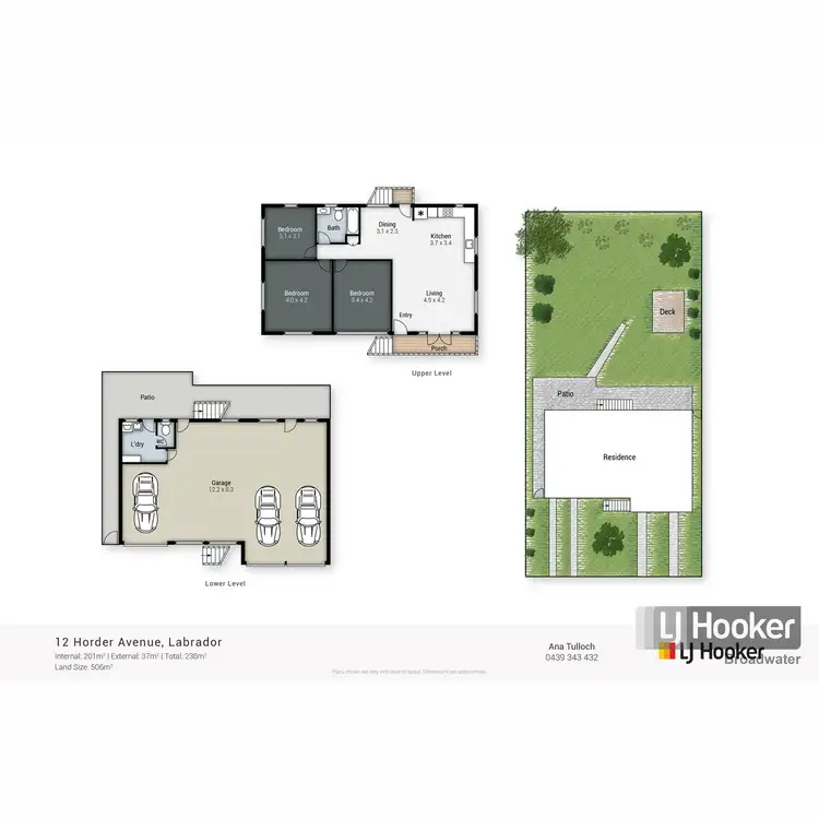 Floorplan of Homely house listing, 12 Horder Avenue, Labrador QLD 4215