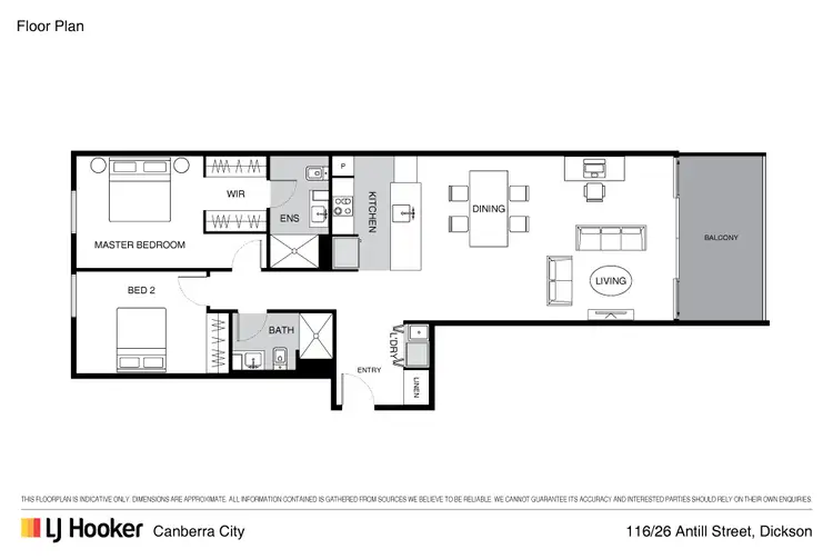 Floorplan of Homely apartment listing, 116/26 Antill Street, Dickson ACT 2602