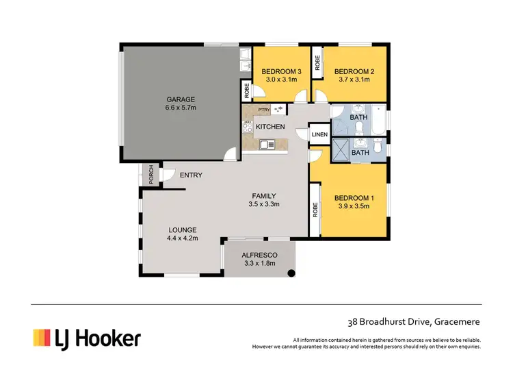 Floorplan of Homely house listing, 38 Broadhurst Drive, Gracemere QLD 4702