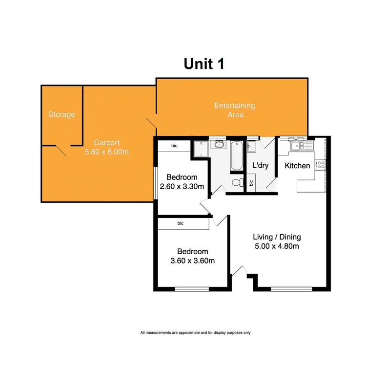 Floorplan of Homely unit listing, Unit 1 - 4/16 Hill Street, Victor Harbor SA 5211
