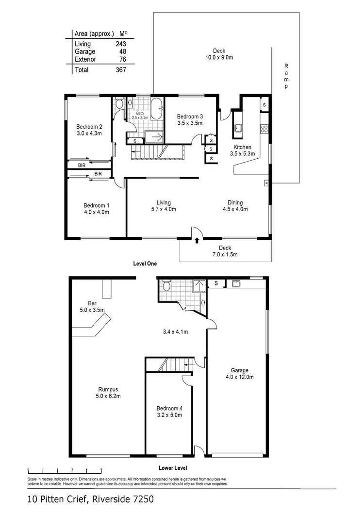 Floorplan of Homely house listing, 10 Pitten Crief, Riverside TAS 7250