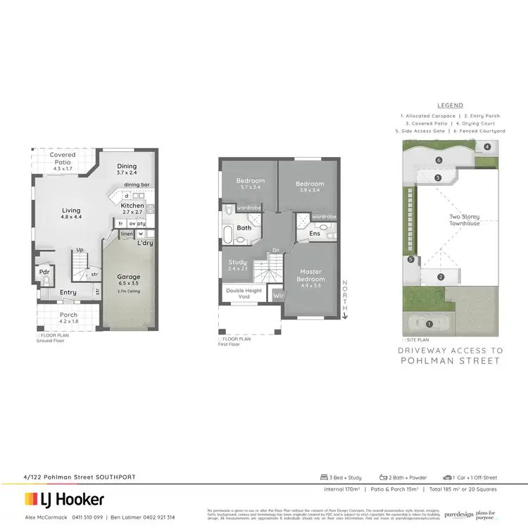 Floorplan of Homely townhouse listing, 4/122 Pohlman Street, Southport QLD 4215