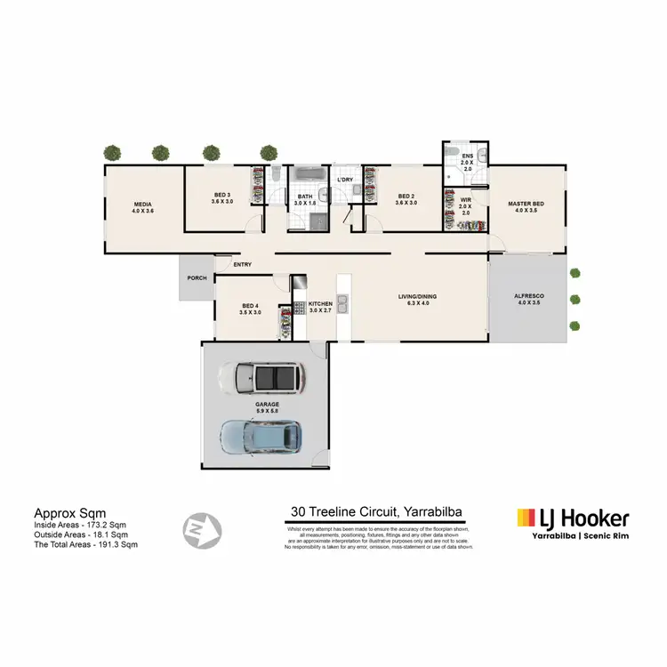 Floorplan of Homely house listing, 30 Treeline Circuit, Yarrabilba QLD 4207