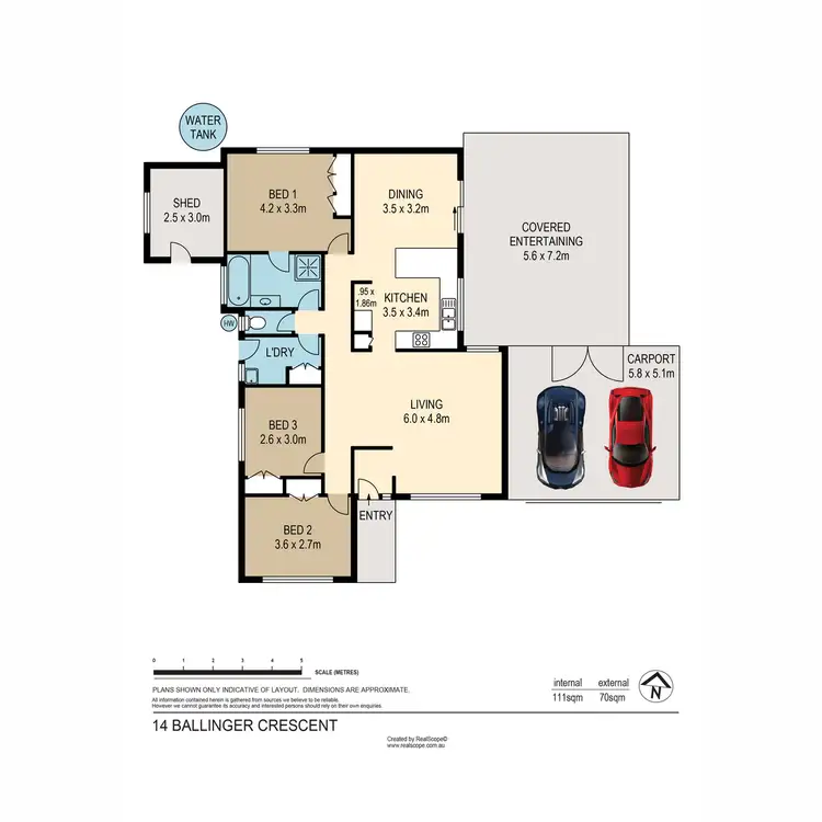 Floorplan of Homely house listing, 14 Ballinger Crescent, Albany Creek QLD 4035