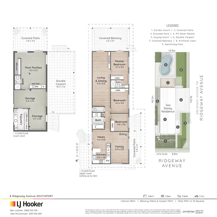 Floorplan of Homely house listing, 8 Ridgeway Avenue, Southport QLD 4215