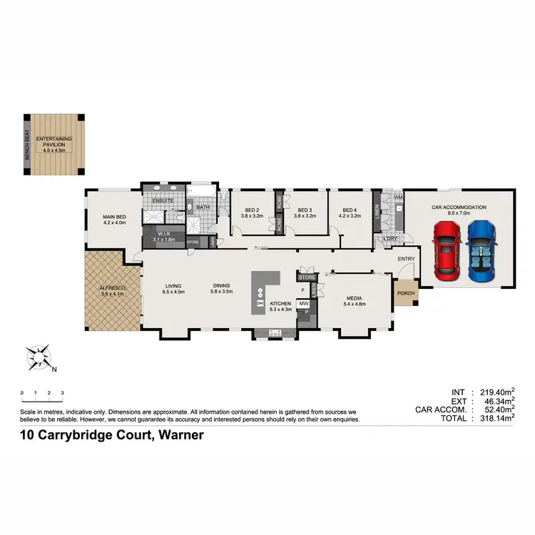 Floorplan of Homely house listing, 10 Carrybridge Close, Warner QLD 4500