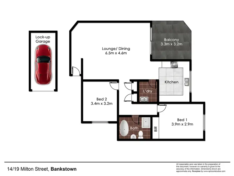 Floorplan of Homely unit listing, Unit 14/19-23 Milton Street, Bankstown NSW 2200