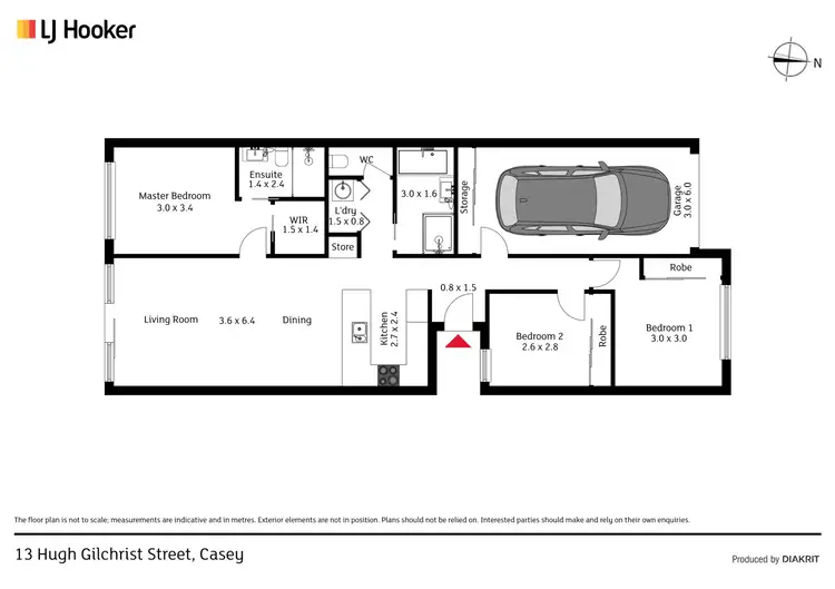 Floorplan of Homely house listing, 13 Hugh Gilchrist Street, Casey ACT 2913