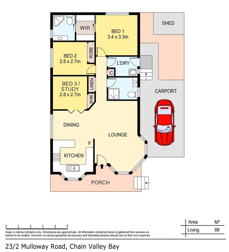 Floorplan of Homely house listing, 23/2 Mulloway Road, Chain Valley Bay NSW 2259