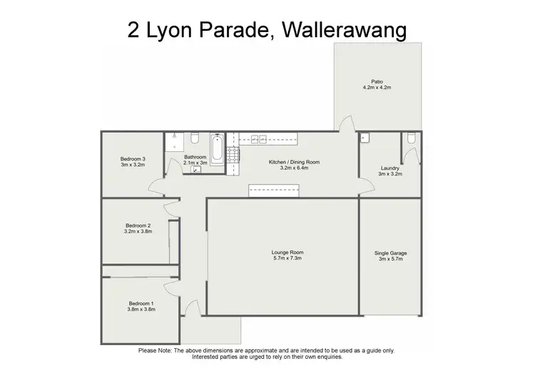 Floorplan of Homely house listing, 2 Lyon Parade, Wallerawang NSW 2845