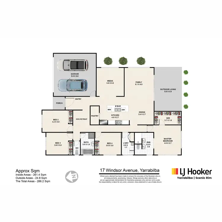 Floorplan of Homely house listing, 17 Windsor Avenue, Yarrabilba QLD 4207