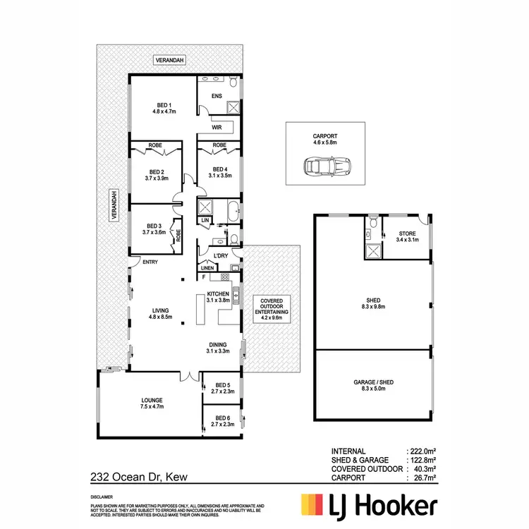 Floorplan of Homely house listing, 232 Ocean Drive, Kew NSW 2439