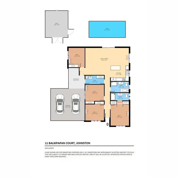 Floorplan of Homely house listing, 11 Balikpapan Court, Johnston NT 832