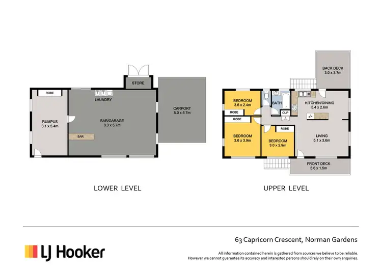 Floorplan of Homely house listing, 63 Capricorn Crescent, Norman Gardens QLD 4701