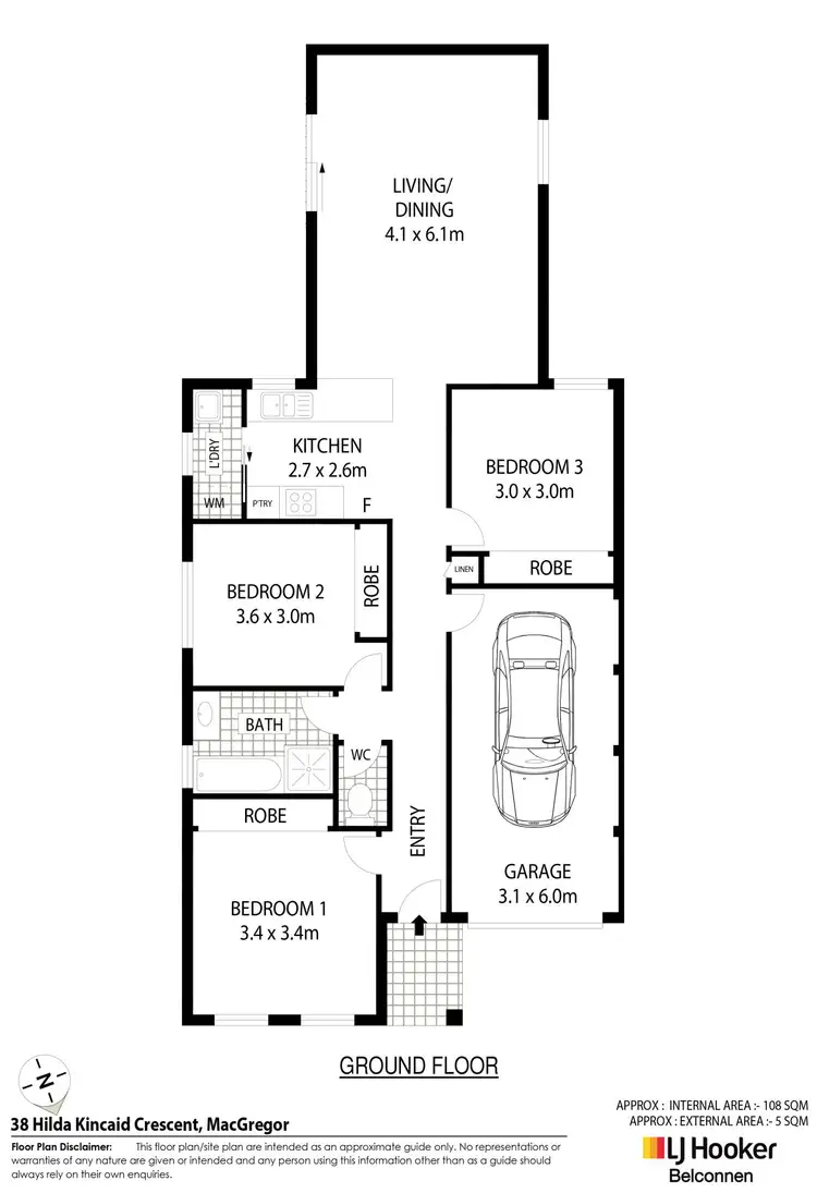 Floorplan of Homely house listing, 38 Hilda Kincaid Crescent, Macgregor ACT 2615