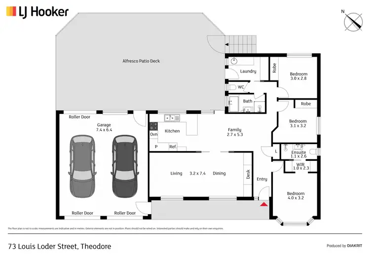 Floorplan of Homely house listing, 73 Louis Loder Street, Theodore ACT 2905