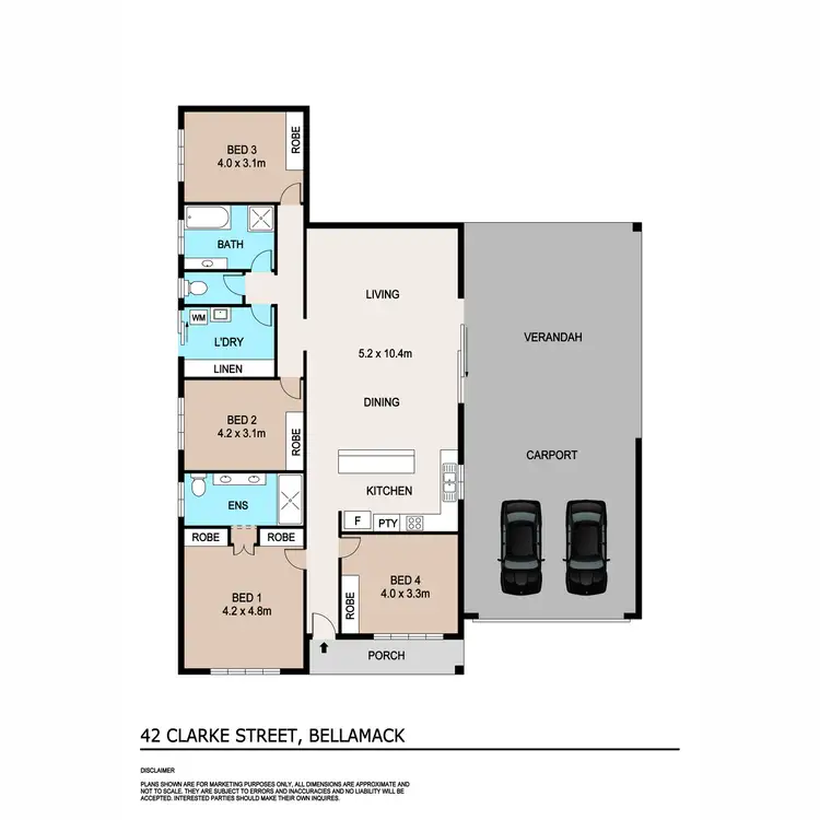 Floorplan of Homely house listing, 42 Clarke Street, Bellamack NT 832