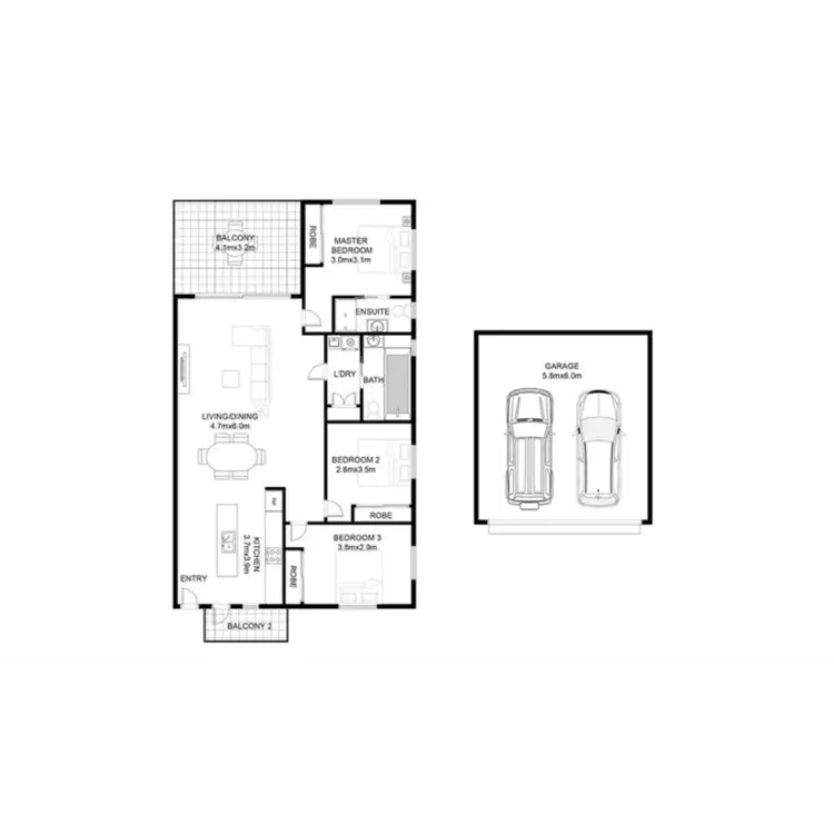 Floorplan of Homely unit listing, 6/73 Mildmay Street, Fairfield QLD 4103