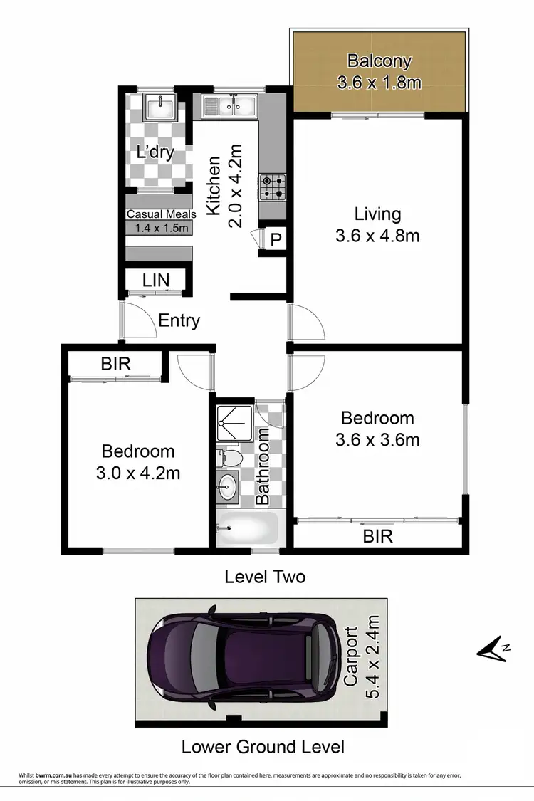 Floorplan of Homely unit listing, 8/516 Mowbray Road, Lane Cove NSW 2066