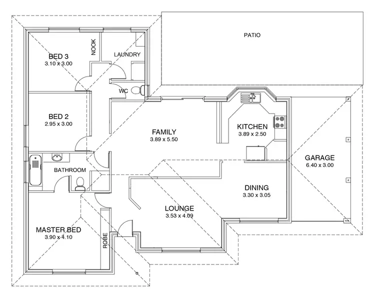 Floorplan of Homely house listing, 7 Meadow Place, Hocking WA 6065
