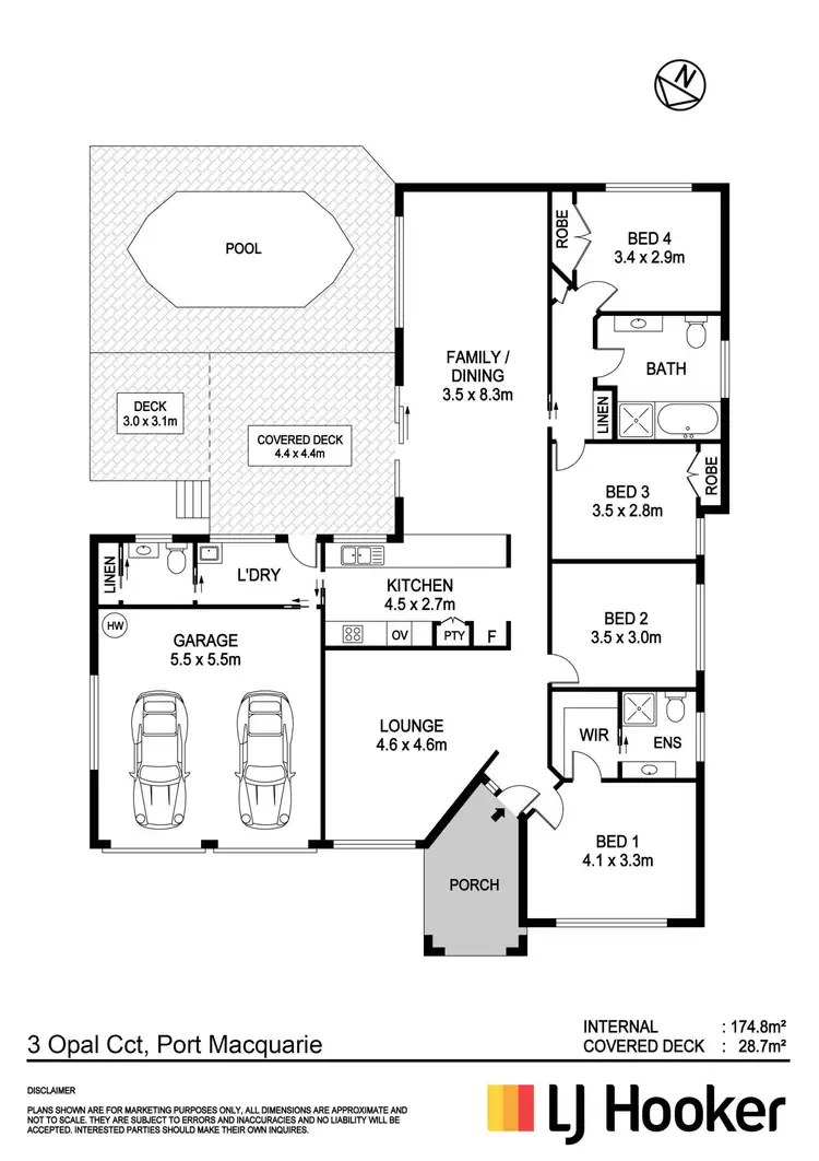 Floorplan of Homely house listing, 3 Opal Circuit, Port Macquarie NSW 2444