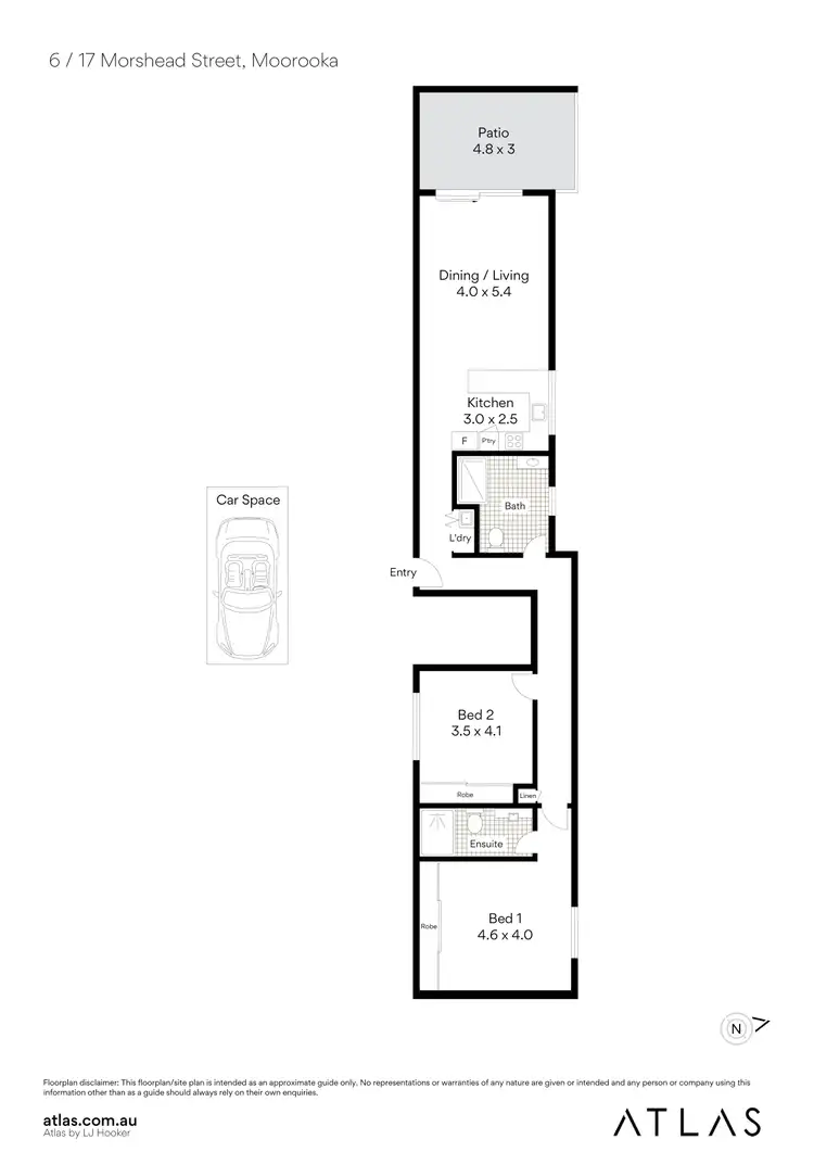 Floorplan of Homely apartment listing, 6/17 Morshead St, Moorooka QLD 4105