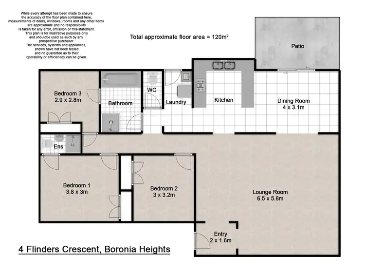 Floorplan of Homely house listing, 4 Flinders Crescent, Boronia Heights QLD 4124